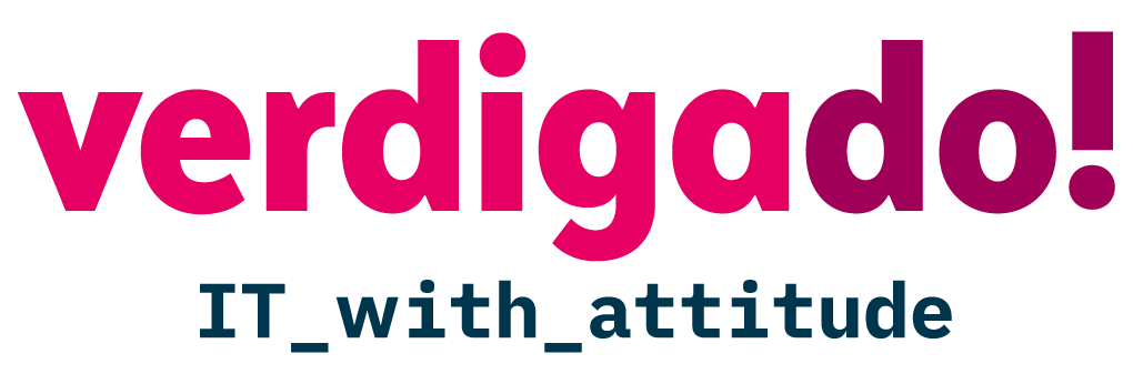 Logo von verdigado eG mit Claim IT_with_attitude